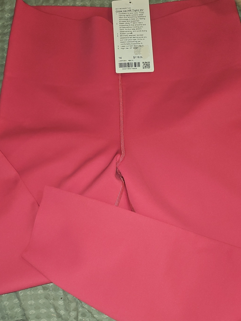 lululemon athletica Glow Up HR Tight 25" High-Rise Tights - Raspberry Coulis